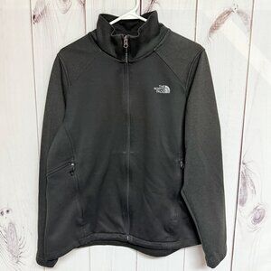 The North Face Women’s Soft Shell Jacket XL Black Gray Full Zip EUC